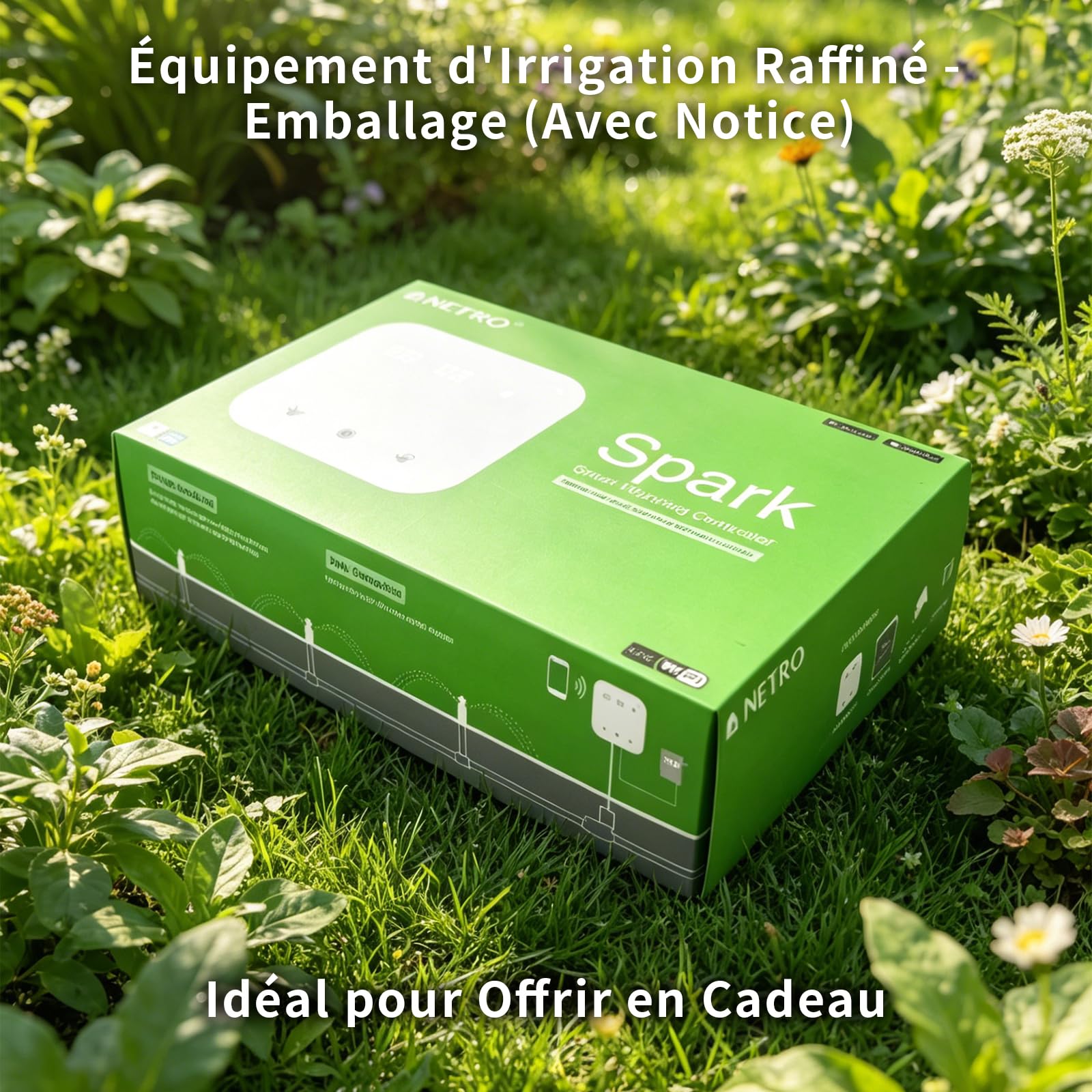 Netro Spark Programmateur Arrosage 8 Zone Pour Jardin, WiFi Contrôlé App