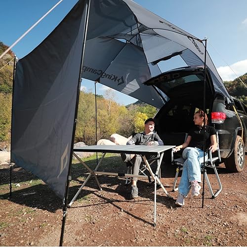 Miniatura 5 de KingCamp SUV Tent Versatility Waterproof Car Awning Sun Shelter, Portable Auto Canopy Camper Trailer Sun Shade for Camping, Outdoor