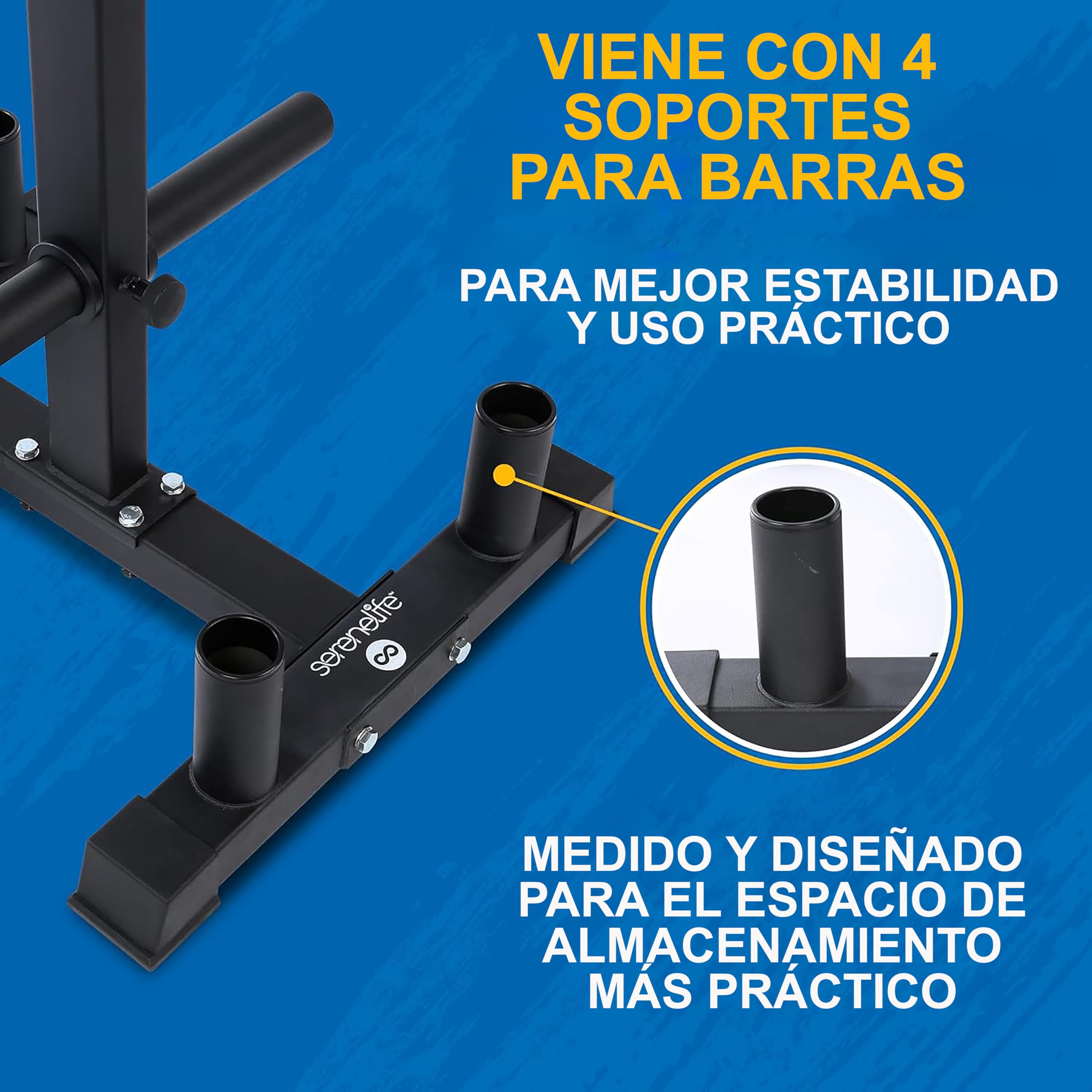 Soporte Mancuernas Rack Para Discos Olu00edmpicos Y Barras