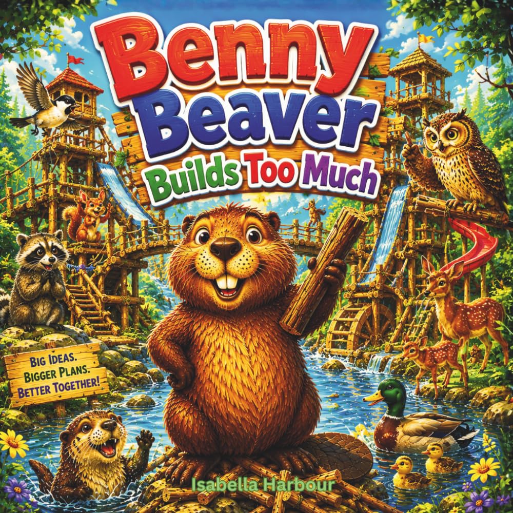 Benny Beaver Builds Too Much: A Heartwarming Woodland Tale About Friendship, Balance, and Knowing When Enough Is Enough for Ages 3-5
