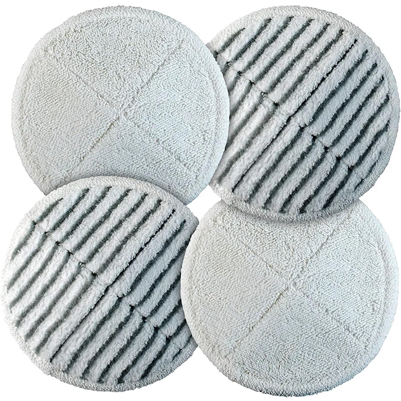 liyuxin66 4 Packs Deep Clean Spinwave Mop Pad for bissell 2124 2039A Hard Floor Mop Cleaners (2 Soft + 2 Scrubby)