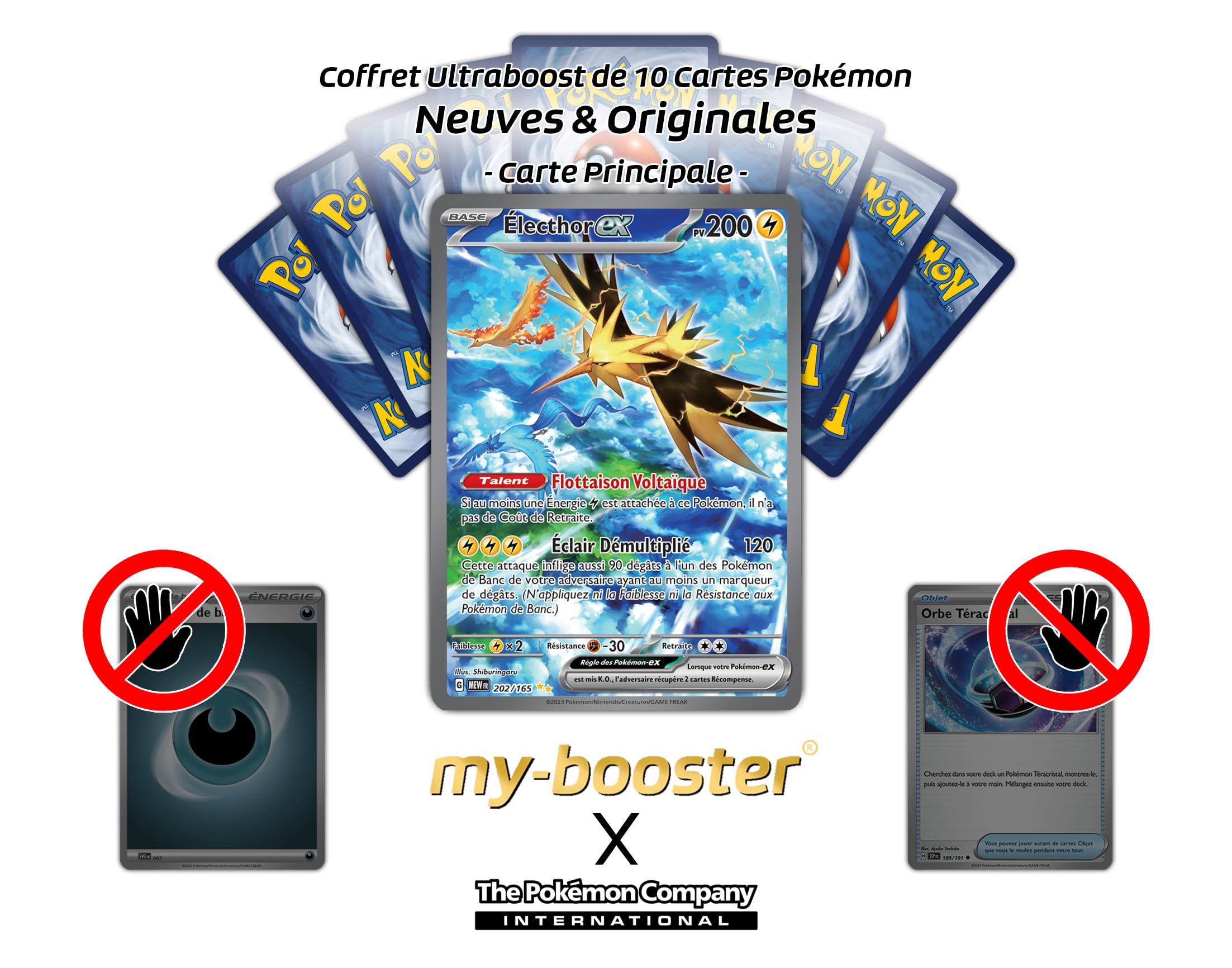 My-booster Pokémon Karten-Booster SV035-FR-MB-091 – 10 Französische Karten, Inkl. Crustabri Reverse