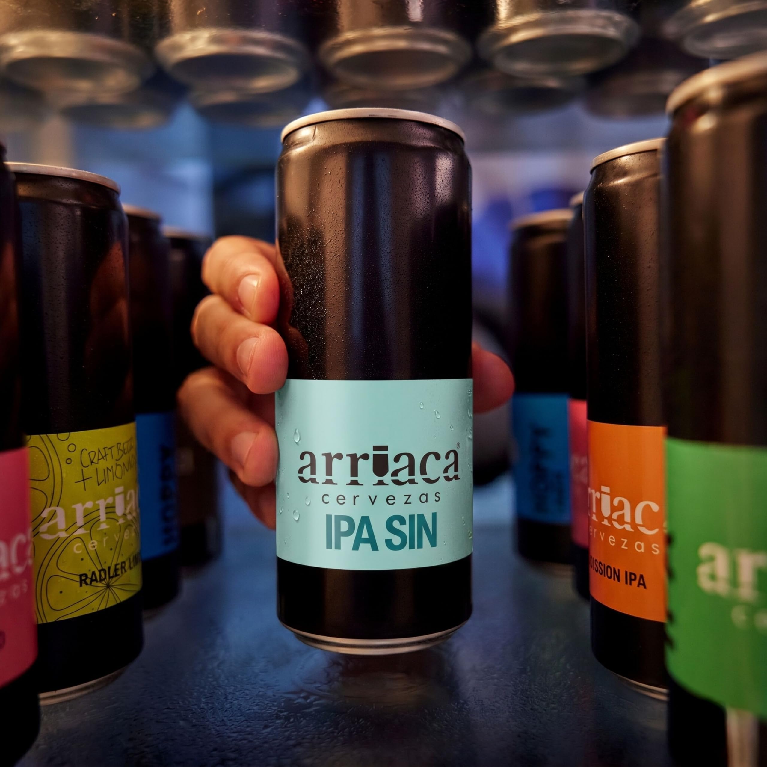 Cerveza Premium Arriaca IPA SIN ALCOHOL Y SIN GLUTEN en Pack Fabricación Artesanal (24 latas 33cl)