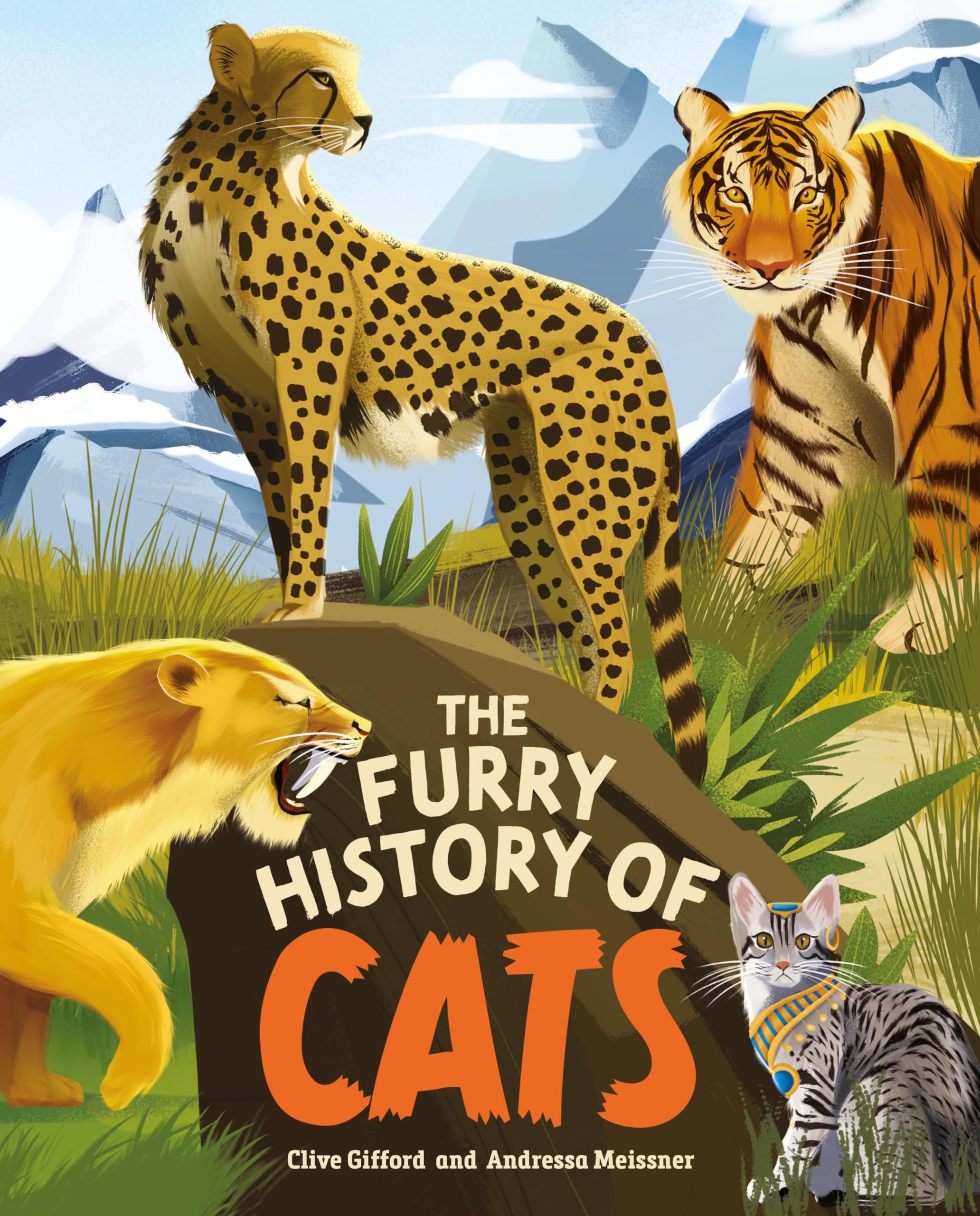 Furry History of Cats by Clive Gifford (Hardback Book)