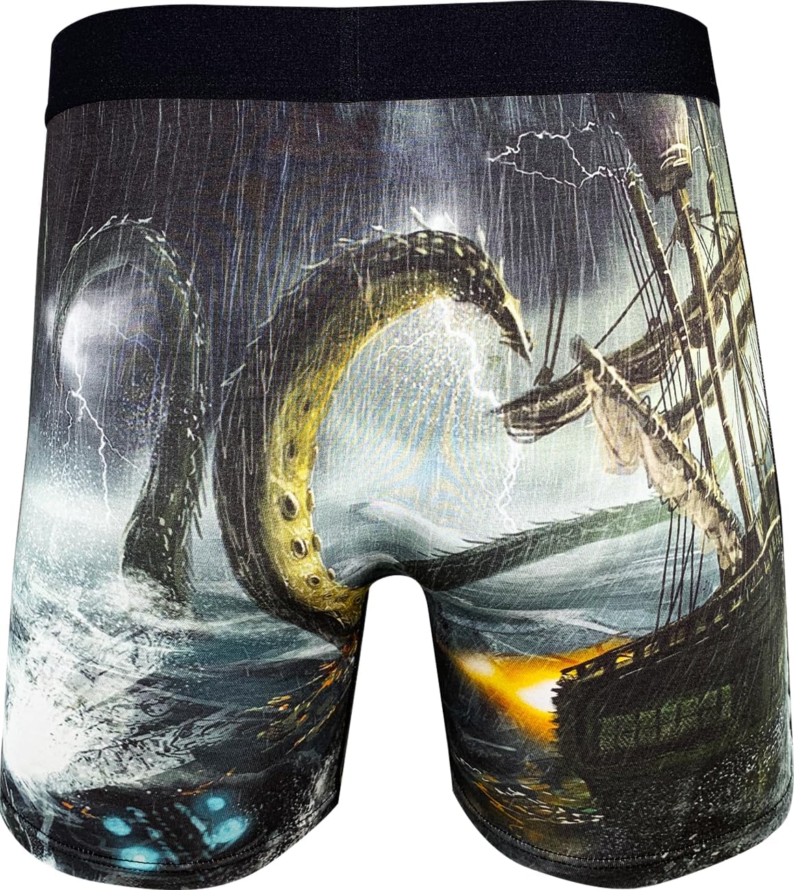Good Luck Undies Men's Fish and Ocean Animal Boxer Brief Underwear - Image 4