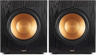 SUB-100-BLACK Synergy Black Label Subwoofer Speaker Pair (2018)