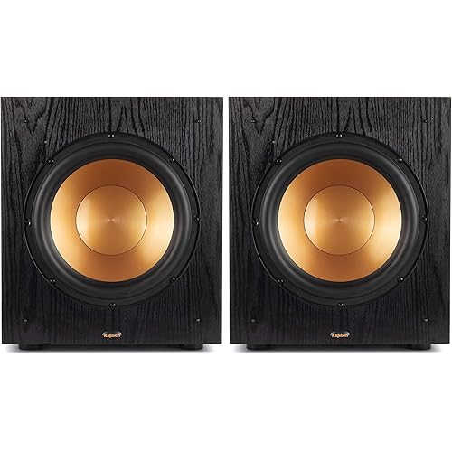 Klipsch SUB-100-BLACK Synergy Black Label Subwoofer Speaker Pair (2018)