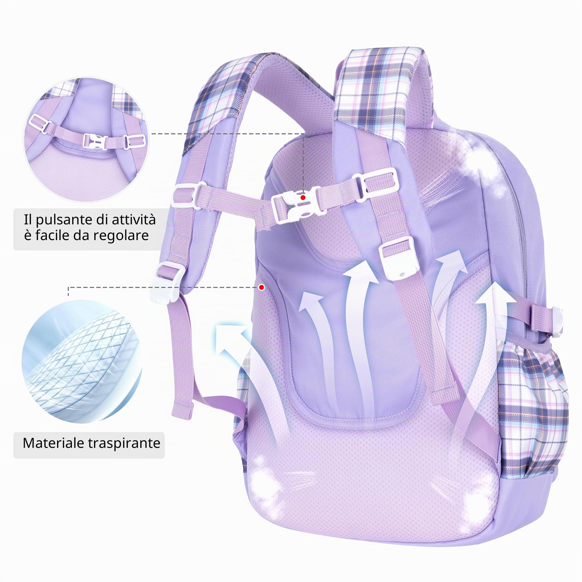 Roffatide anime zaino nuovo semestre regalo borsa con spille carino antifurto zaino per laptop zaino zaino zaino