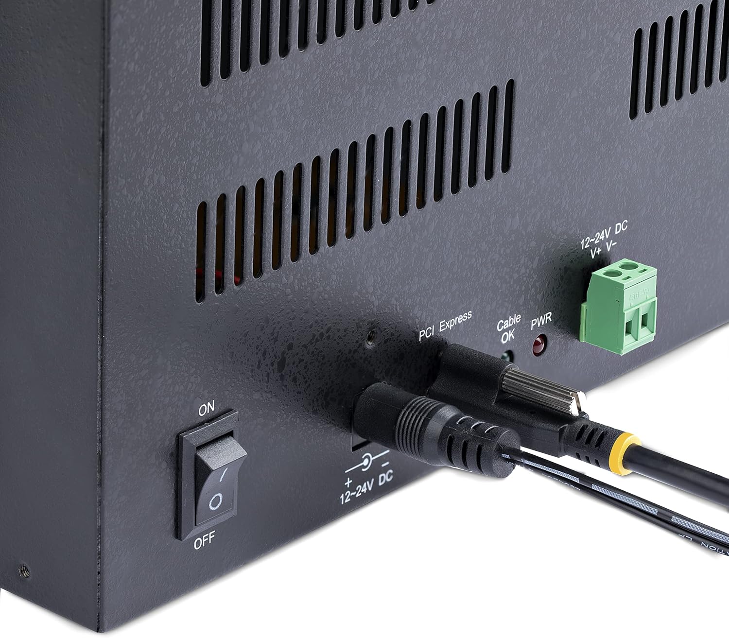 StarTech.com 4-Slot PCIe Expansion Chassis w/PCIe x2 Host Card, PCIe 2.0-10Gbps, External PCIe Slots for Desktops/Servers, PCI Express Expansion Box/Adapter, 4 PCIe x1 Slots, TAA