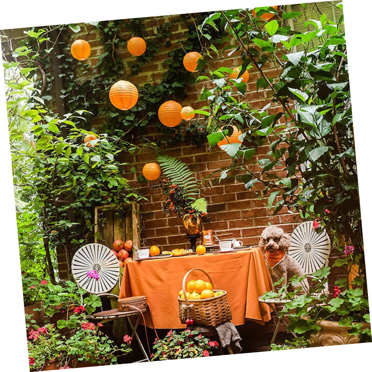 HOLIDYOYO 25pcs White Paper Lights Hanging Paper Decor for Wedding Birthday Festival Garden Decorations