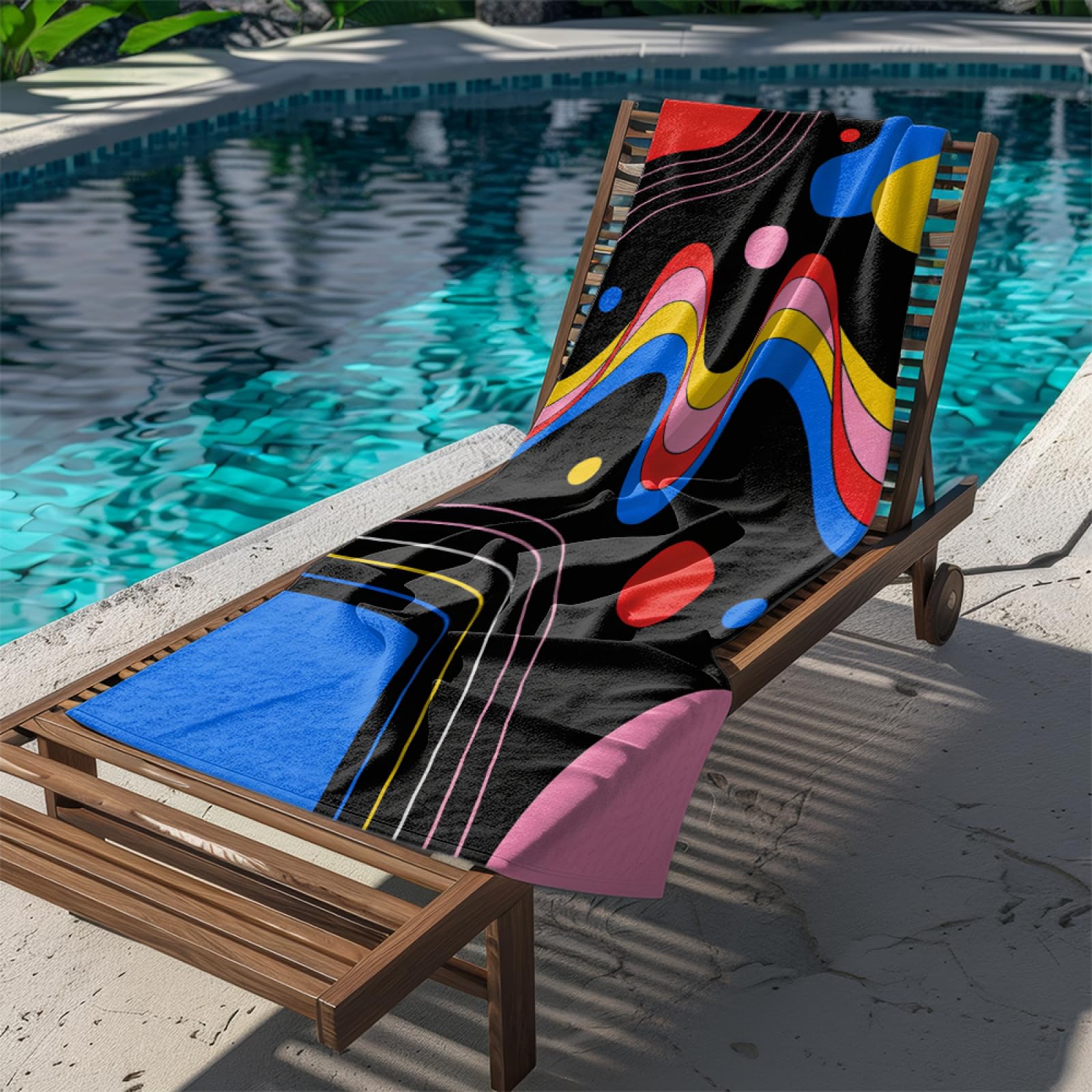 Fouta PlageRouge Jaune Vert Dinosaure Modèle Surdimensionné avec Diverses Tailles, Respirante et Portable, Parfaite pour Voyages Sorties Piscine et Usage Extérieur Quotidien 90x160 cm