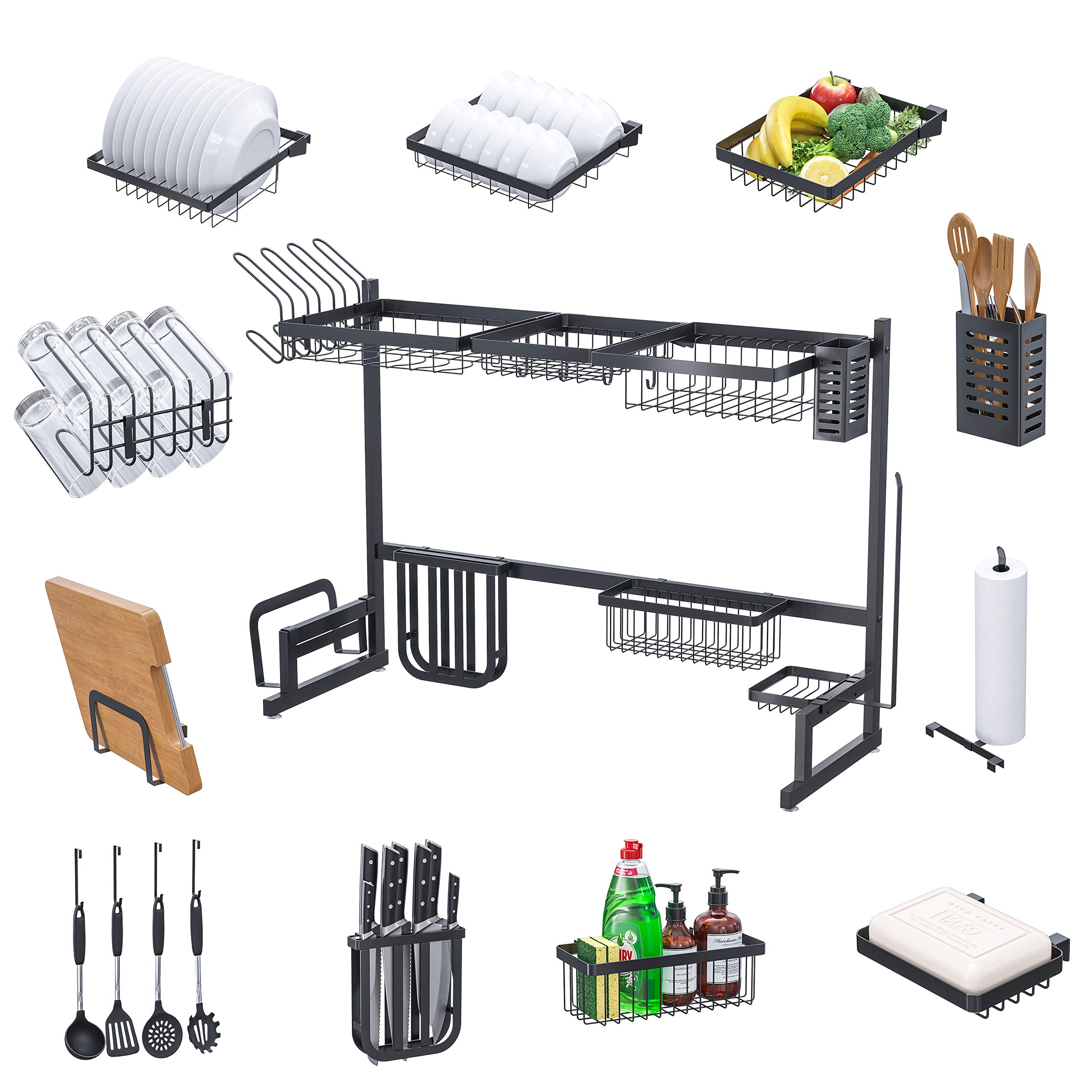 Buy Skywin Kitchen Dish Rack Over Sink Dish Rack for Counter Over The