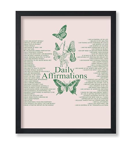 Poster Master Daily Affirmations Poster - Motivational Print - Butterfly