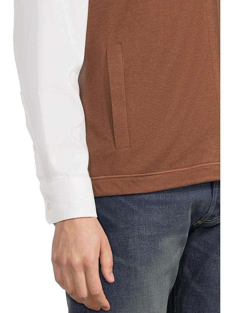 Brown Johnston & Murphy Reversible Solid Vest