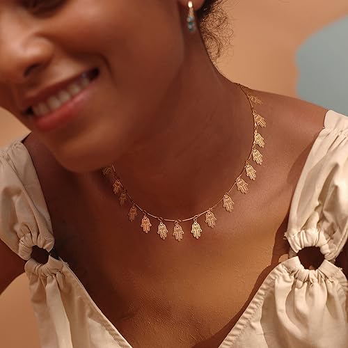 Miniatura 3 de Fettero Lindo collar de gargantilla para mujer, gargantilla de flores de margaritas coloridas, gargantilla de cadena linda, collar delicado y simple