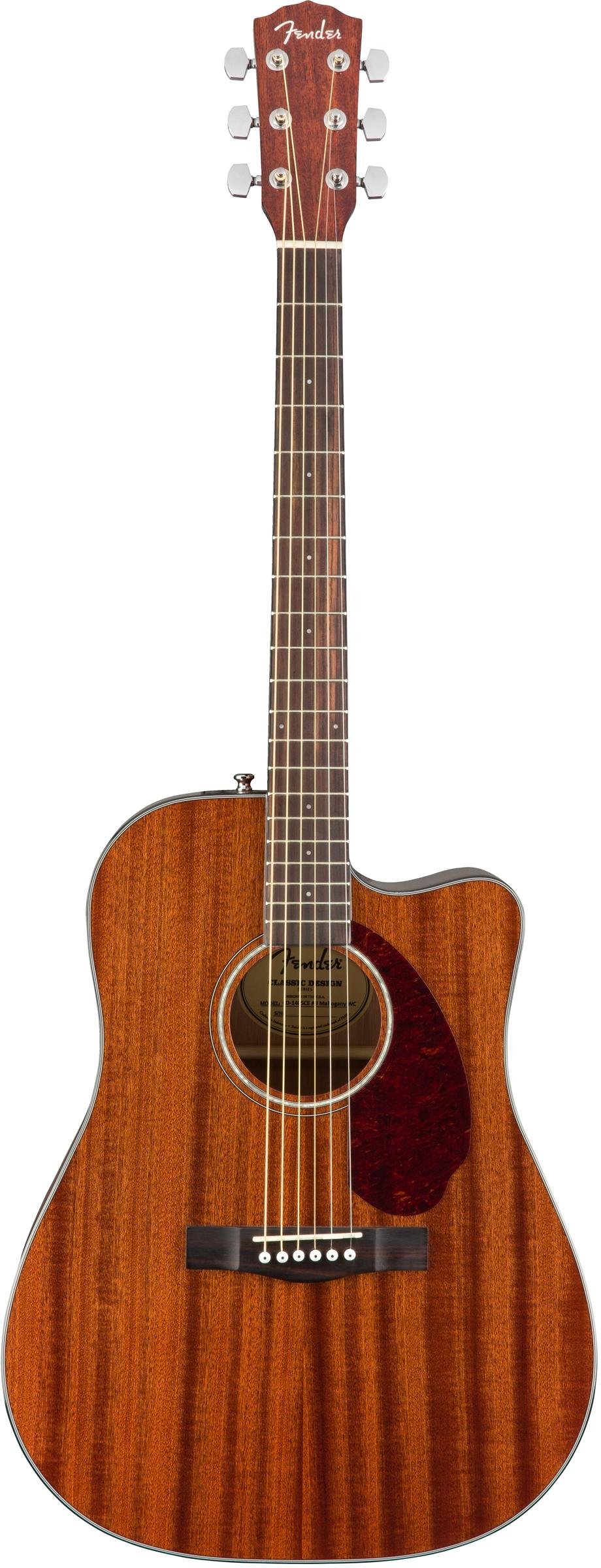 ギター fender CD-140SCE All-Mahogany Fender Acoustic Guitar Cutaway Acoustic-Electric & Case CD-140SCE