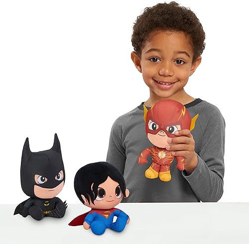 Miniatura 2 de Just Play The Flash - Paquete de 3 peluches pequeÃ±os con The Flash, Batman y Supergirl de 7 pulgadas, The Flash Movie, exclusivo de Tienda,