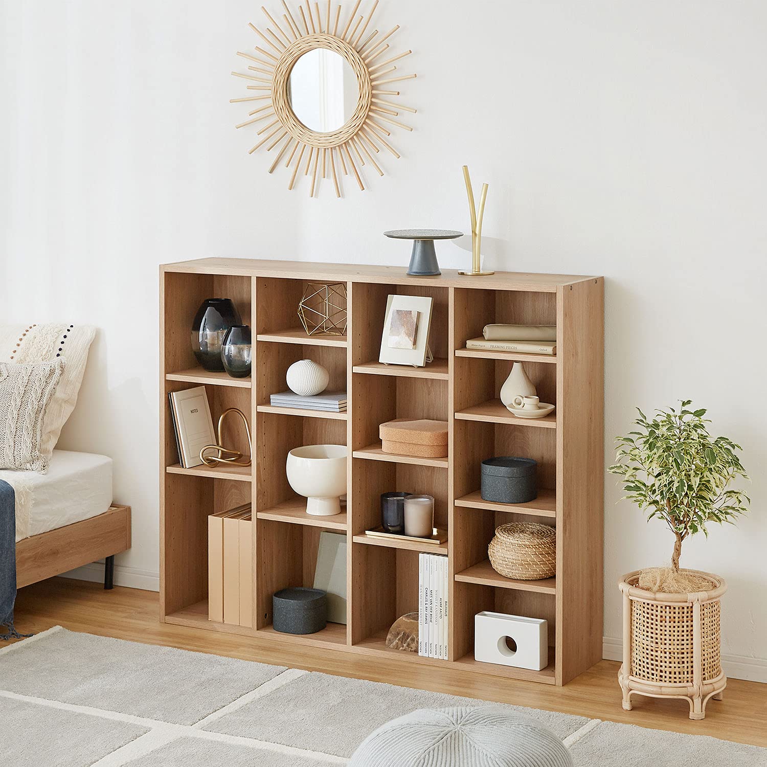 Amazon.co.jp: LOWYA ロウヤ 本棚 絵本棚 漫画収納 マガジンラック 大