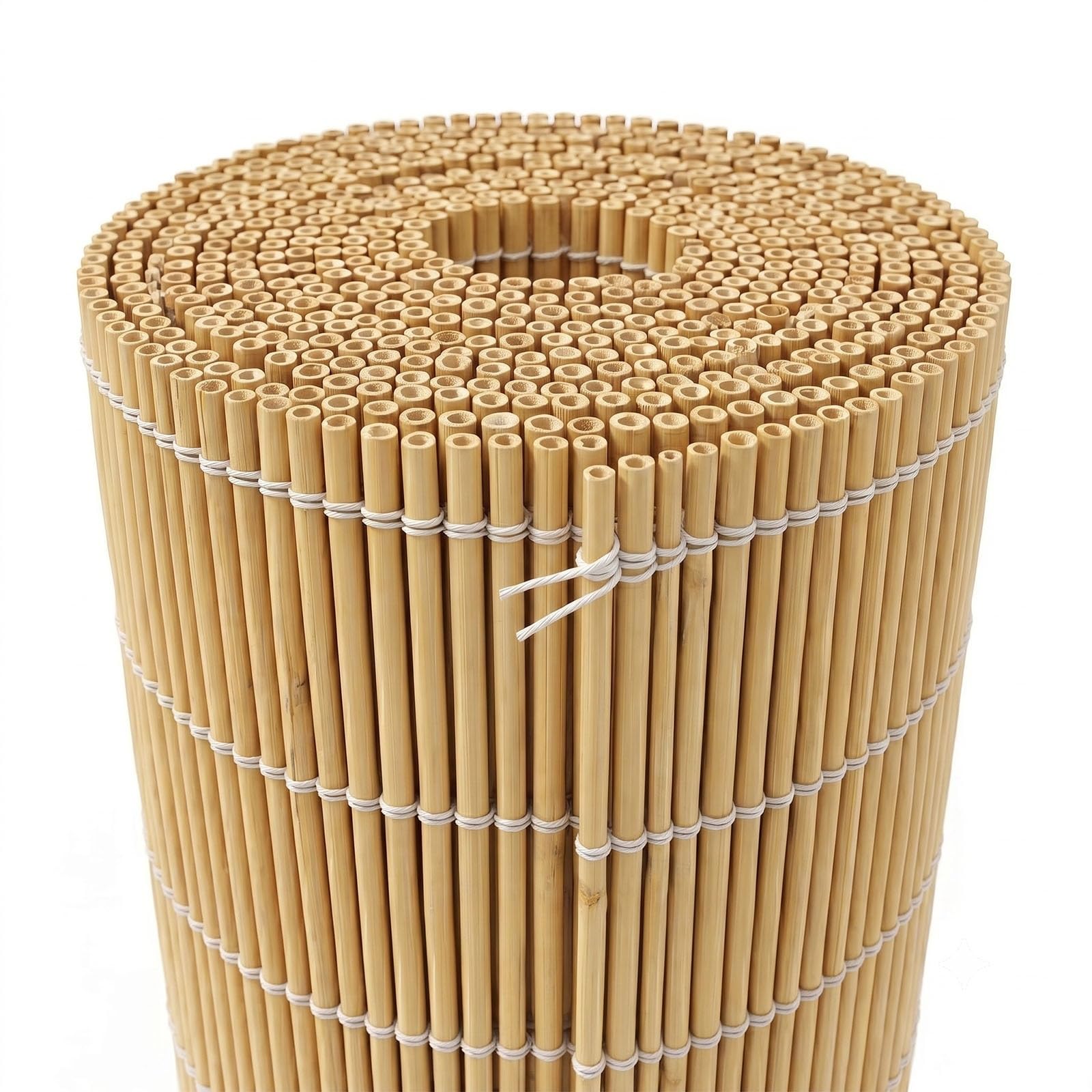 Arella in Canne Naturali per Esterno, Recinzione Canniccio Ombreggiante per Privacy Balcone e Giardino, Tapparella Divisorio Robusto per Ringhiera Terrazza(Naturale,170x550cm)