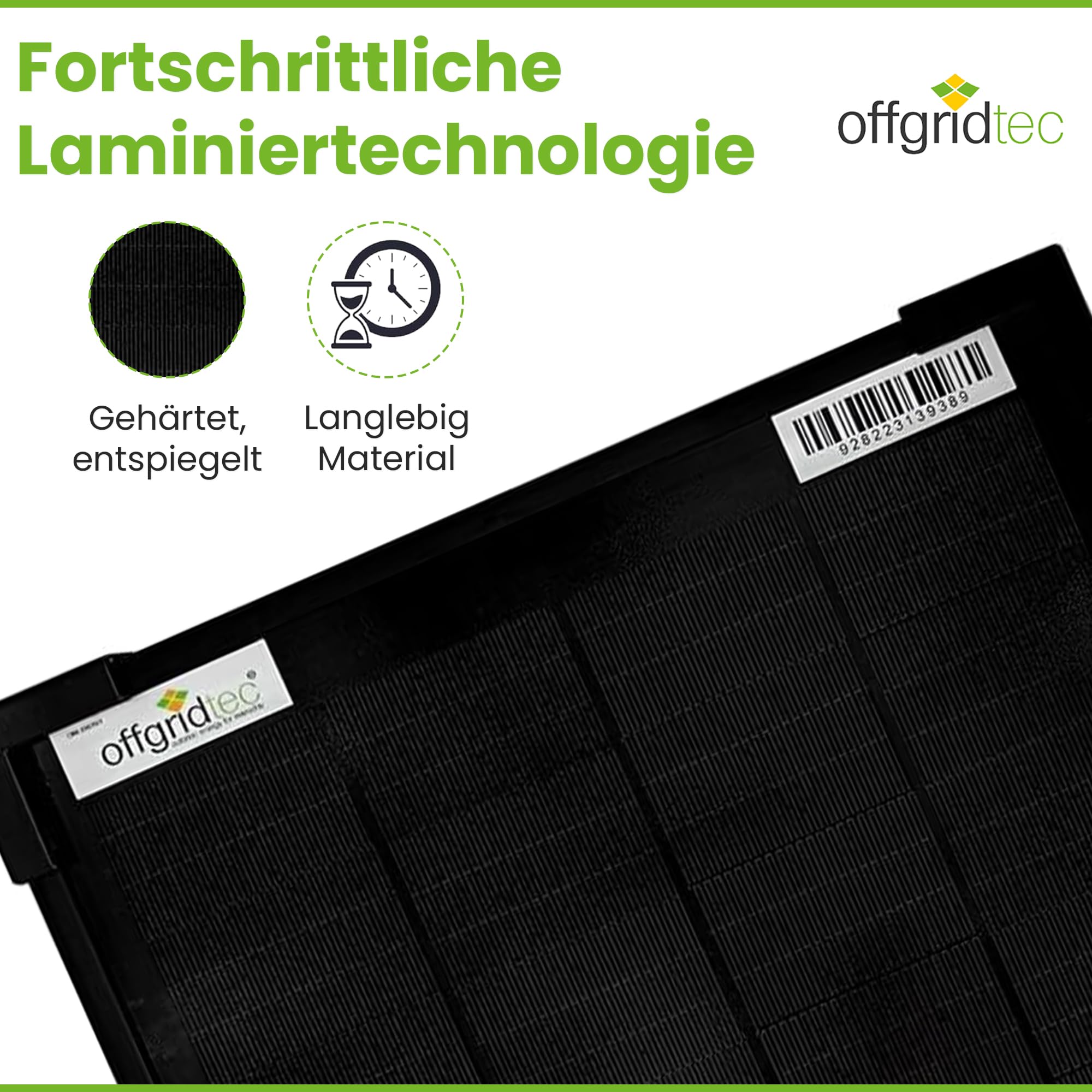 Offgridtec OLP 10W Solarpanel 12V Schindeltechnologie PERC V2