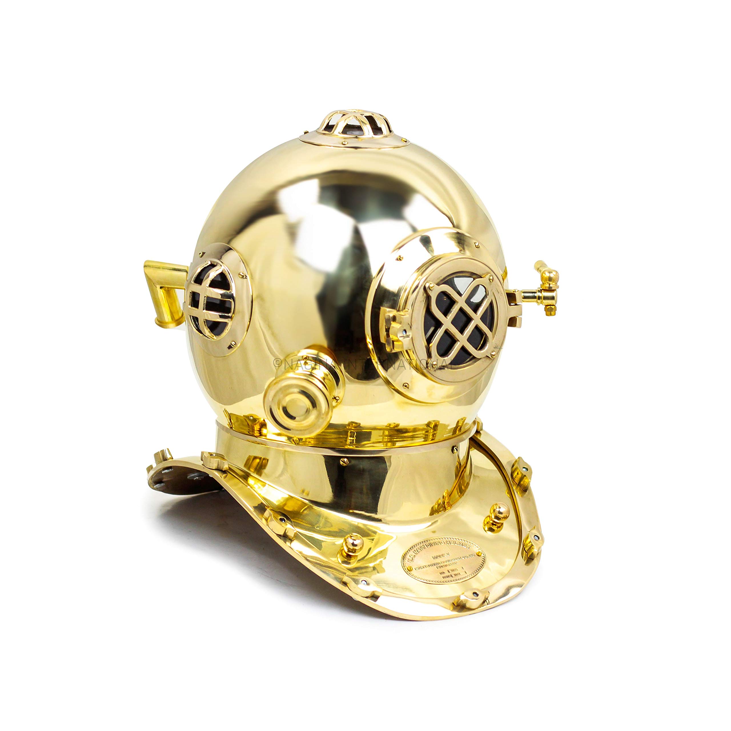collectiblesBuy Mini casque de plongée en laiton massif avec base en