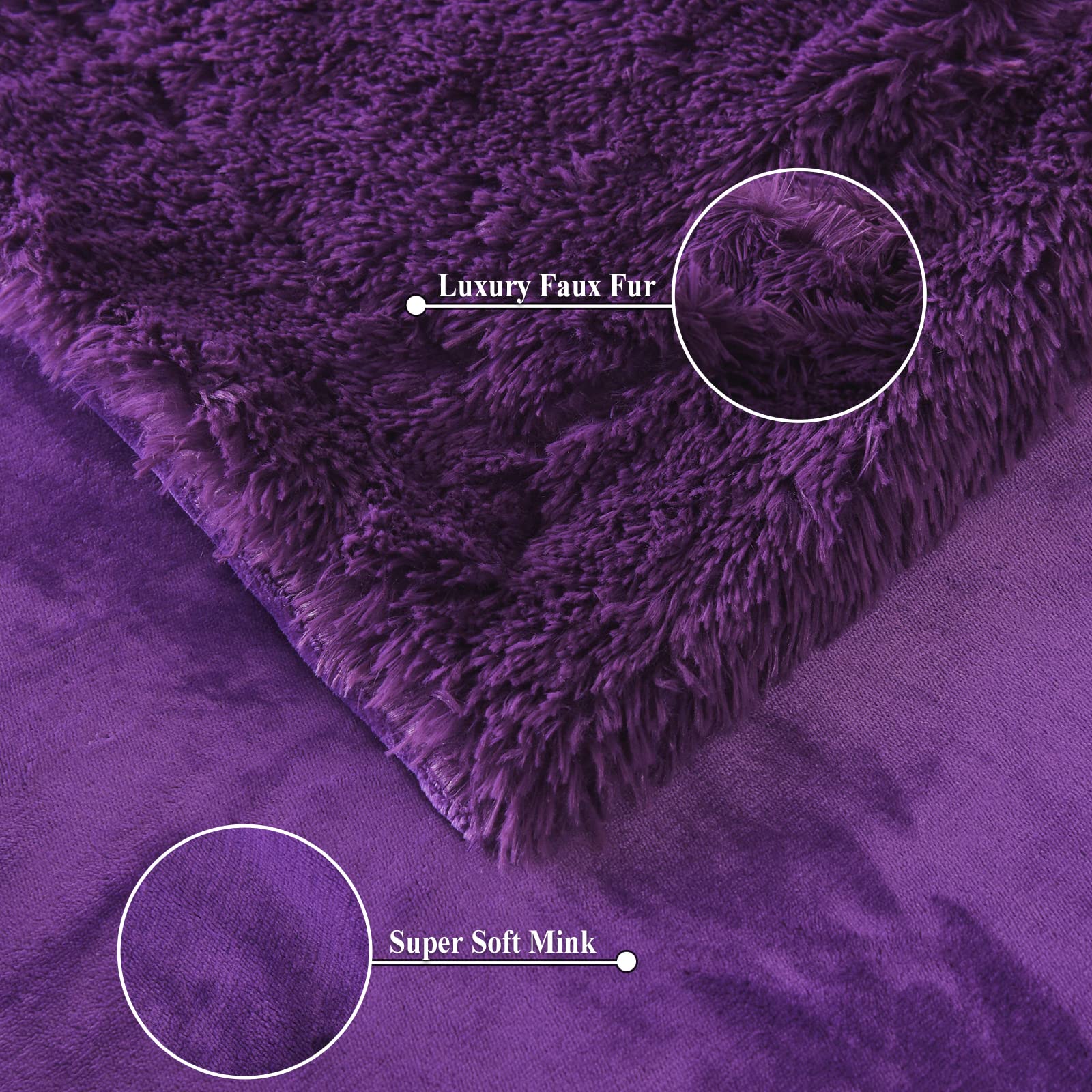 Yinhua Halloween Throw Blanket - Purple Cute Pumpkin Design, 50"x60" Super Soft Flannel Blanket For Couch & Bed - View #9