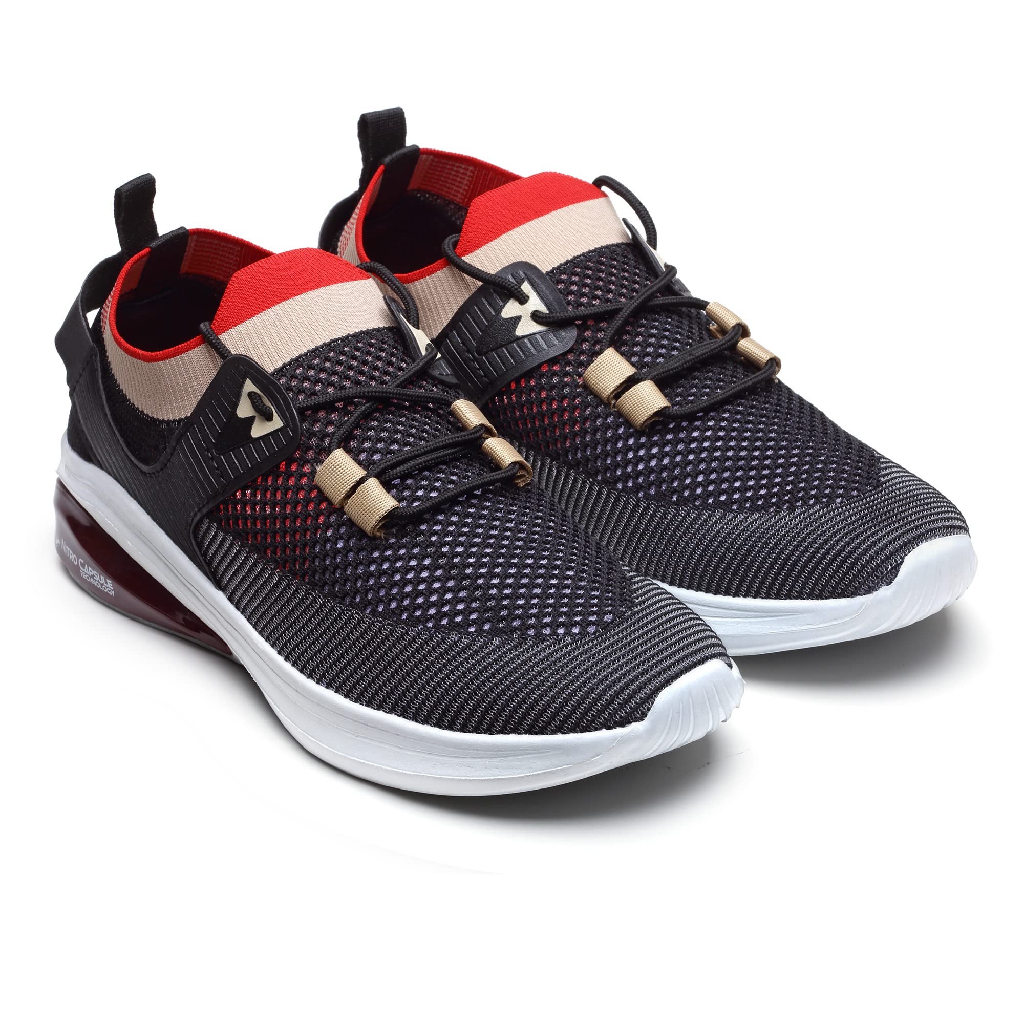 ASIAN Mens Hattrick-51 Sports Running,Walking & Gym Shoes with Nitro Capsule Technology Casual Sneaker Shoes for Mens & Boys Black (B0B7S6RJJ3) Amazon Price History, Amazon Price Tracker