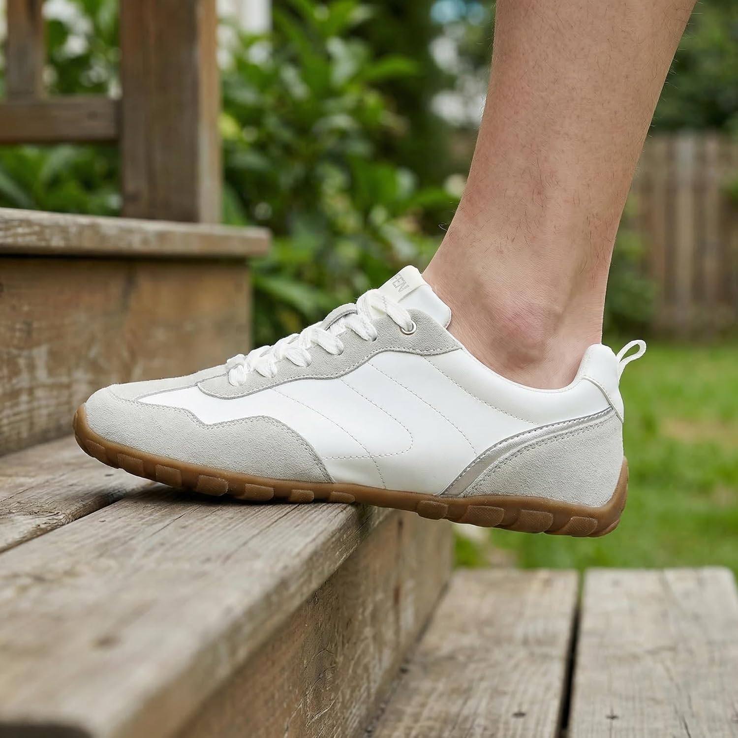 UBFEN Womens Retro Fashion Sneakers All-Day Minimalist Comfortable Walking Tennis Shoes Lightweight Zero Drop Barefoot Style