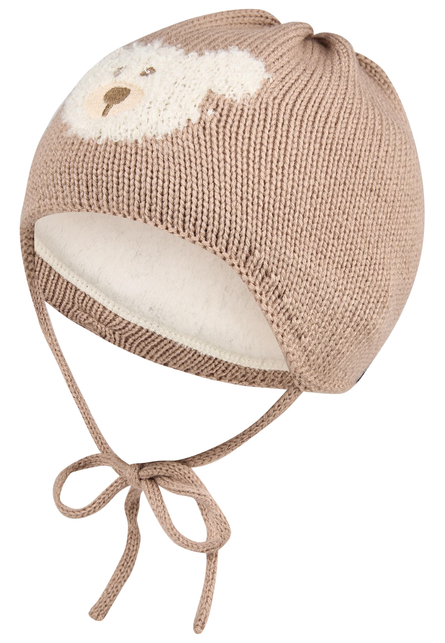 Sterntaler Unisex Beanie-Mütze Strickmütze Bär