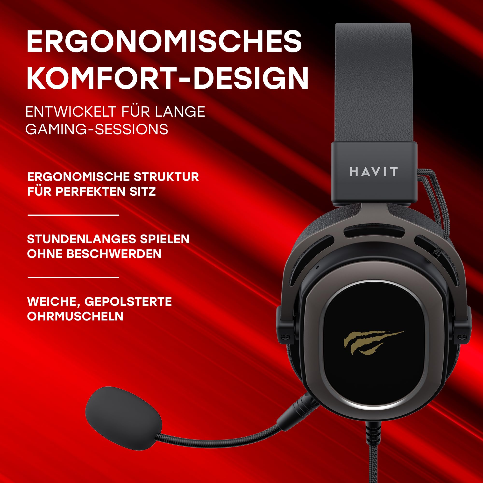 havit Casque de Jeu H2008d