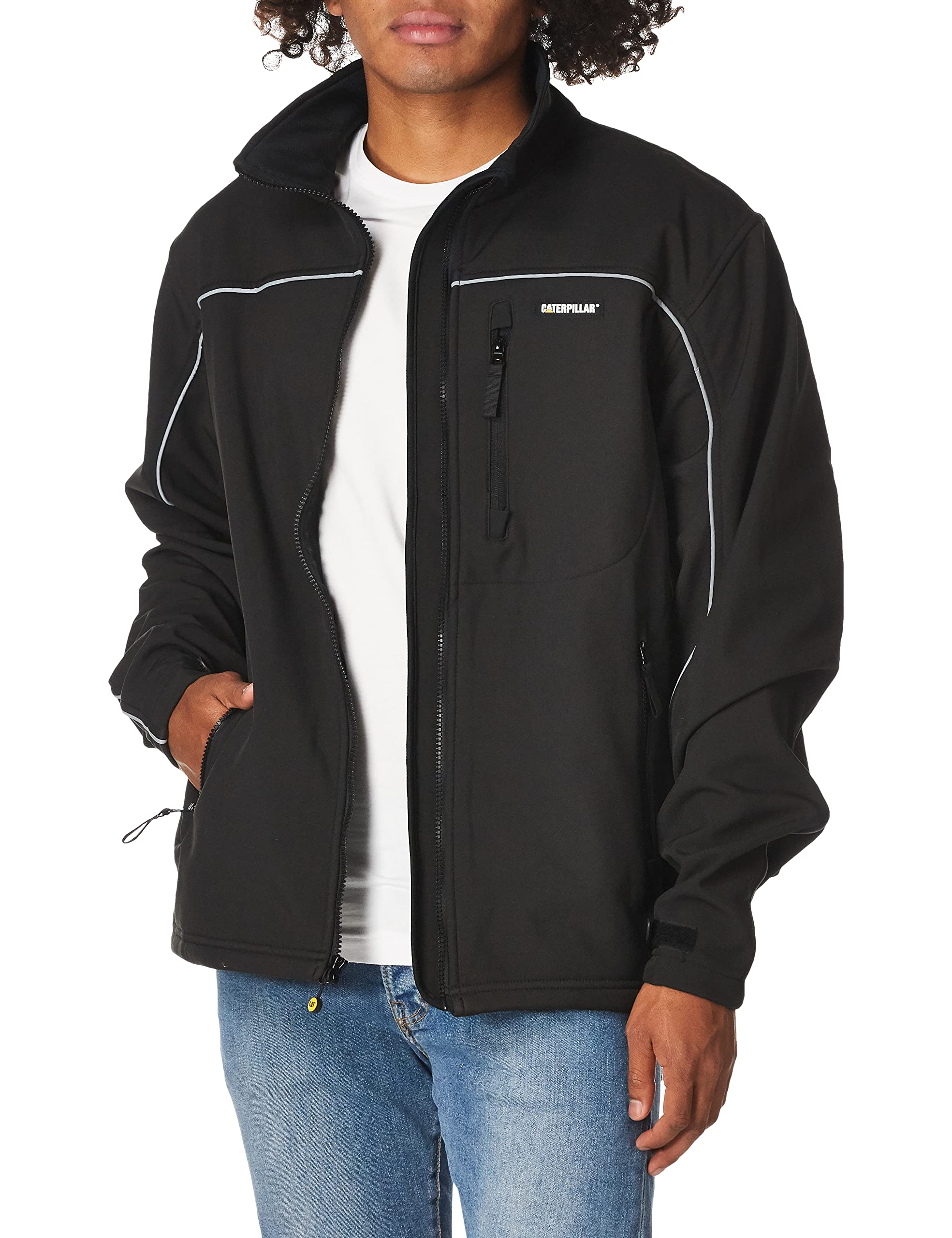 Caterpillar mens Soft Shell Jacket (Regular and Big & Tall Sizes)