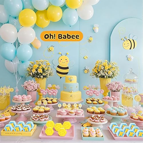 Miniatura 18 de Juego de 100 recuerdos de fiesta de abejas para baby shower, incluye jabón de panal con tarjeta de agradecimiento, jabón de miel para invitados