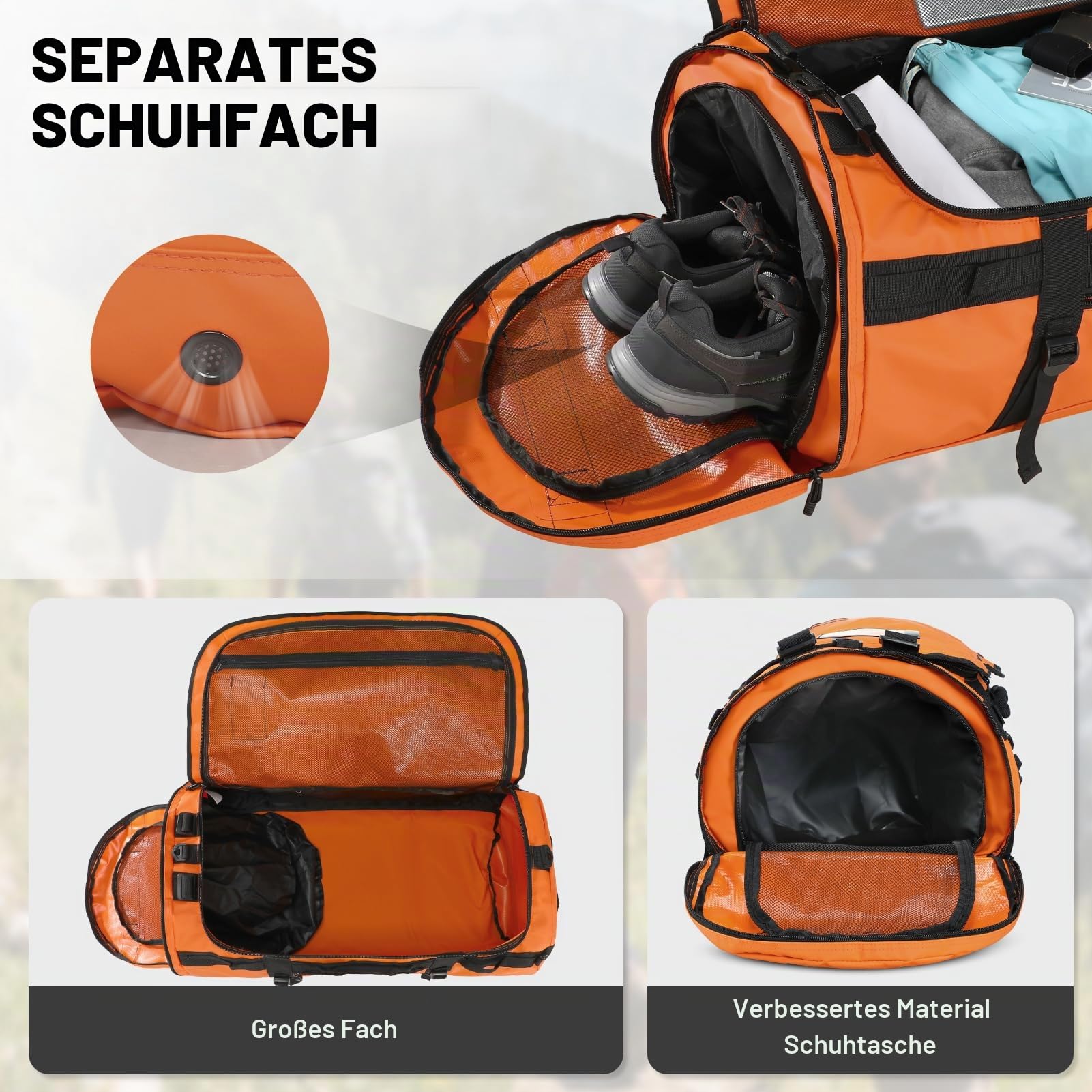 MIER Unisex Seesack Gepäck-Handgepäck