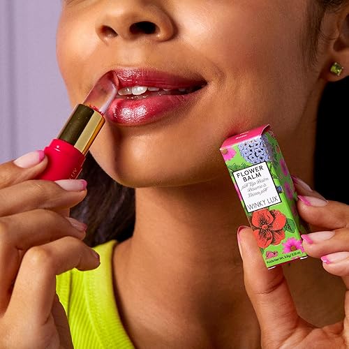 Miniatura 3 de Winky Lux Bálsamo Floral, Bálsamo Labial pH, Lápiz Labial Cambiante de Color y Bálsamo Labial Tintado, Hidratante y Voluminizador Vegano y Libre de