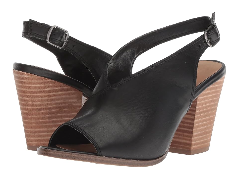 

Lucky Brand Ovrandie (Black Leather) Women's Shoes