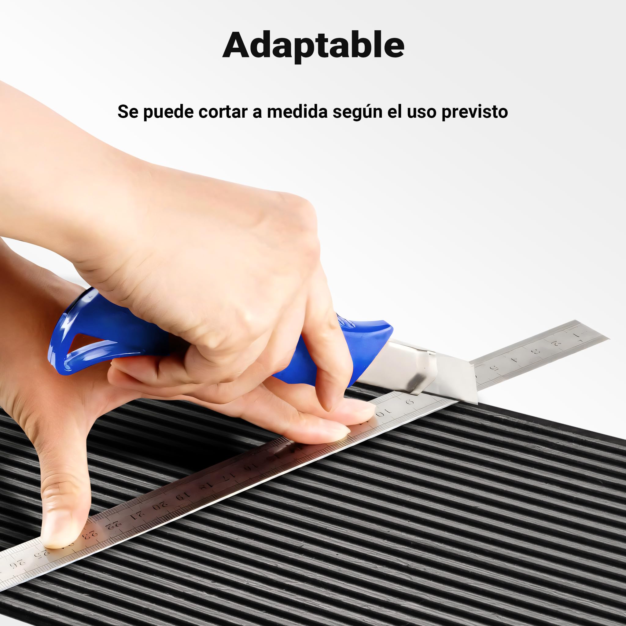 Wiltec Rampa de Goma 900 x 250 x 45 mm Recortable a Medida con Capacidad de Carga de 50 toneladas y Superficie Antideslizante, Ideal para bordillos y umbrales