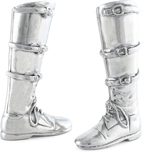 Miniatura 4 de Vagabond House Juego de salero y pimentero ecuestre, juego de salero y pimienta, estilo polo de metal de peltre, regalo, 3.75 pulgadas de alto