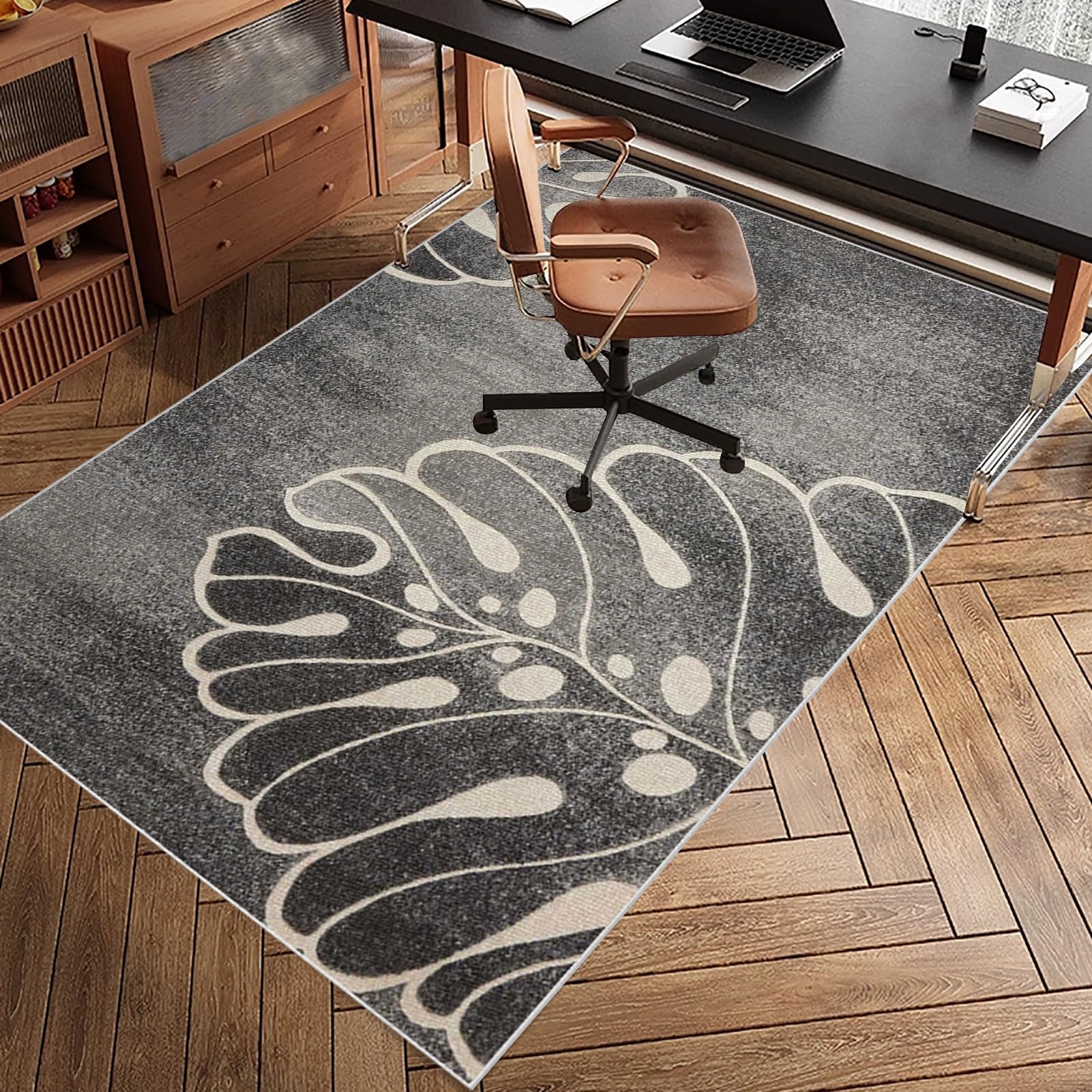 Protection de Sol pour Chaise de Bureau, Tapis de Chaise pour Sols Durs, Tapis Protecteur de Sol pour Fauteuils de Gaming, Tapis de Protection Polyvalent pour la Maison, Tapis Bureau Sol 120 x 150 cm