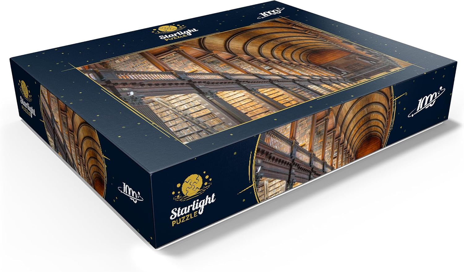 MyPuzzle Books in The Long Room Library, Trinity College Dublin Ireland - Premium 1000 Piece Jigsaw Puzzle for Adults