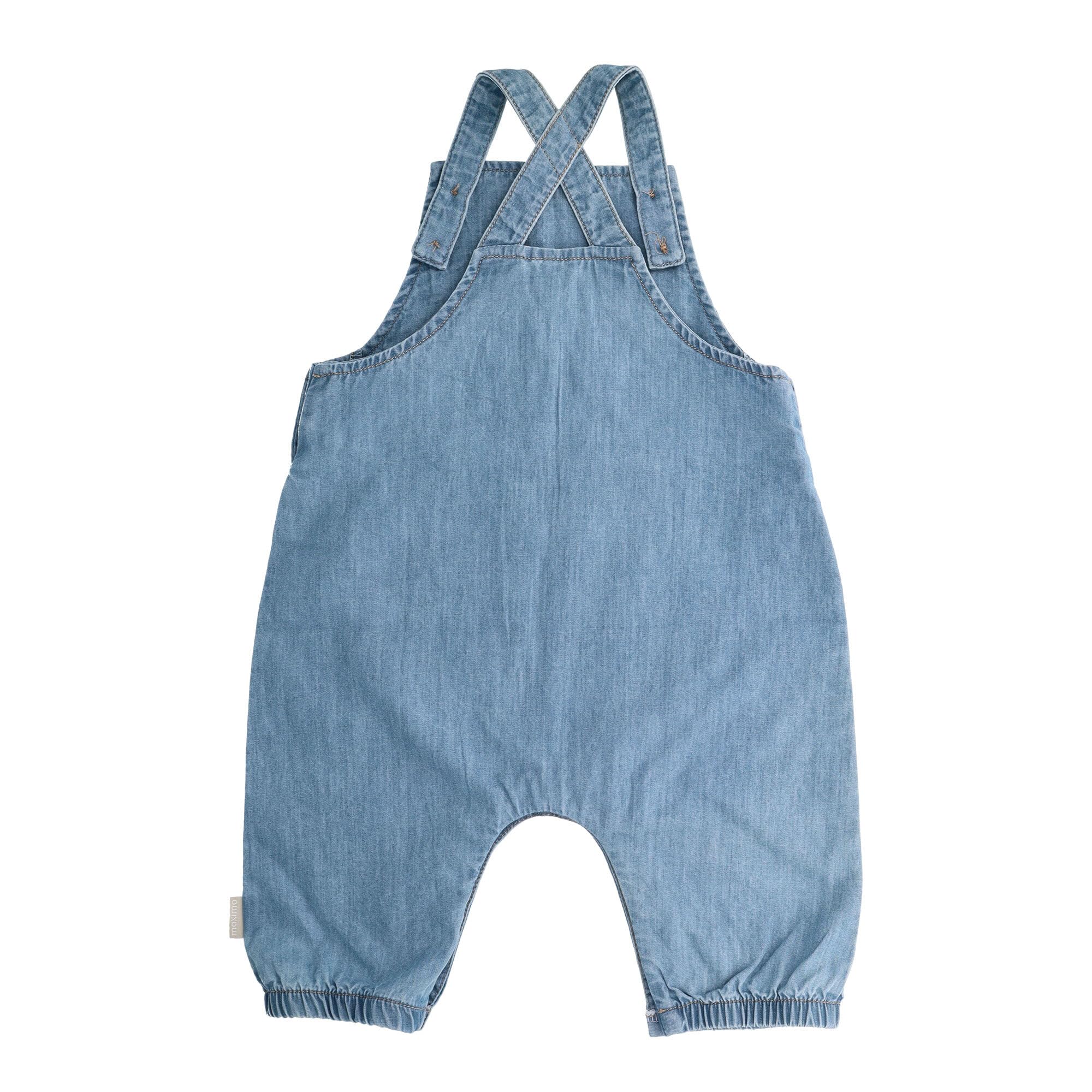 maximo Baby-Latzhose, Denim-Optik Öffnung Windelwechsel Denim-Optik