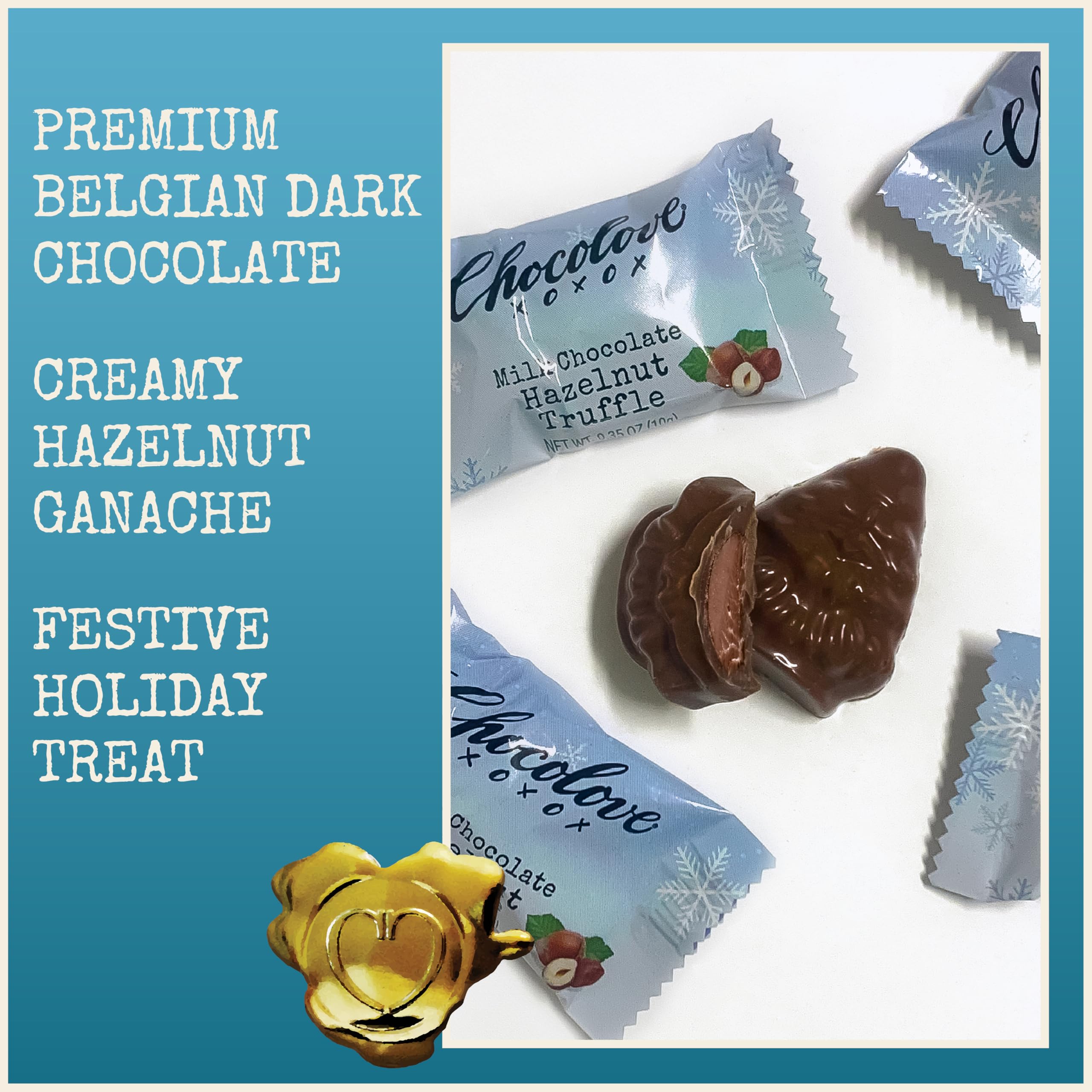 Amazon.com : Chocolove Hazelnut Truffle in Milk Chocolate Bites