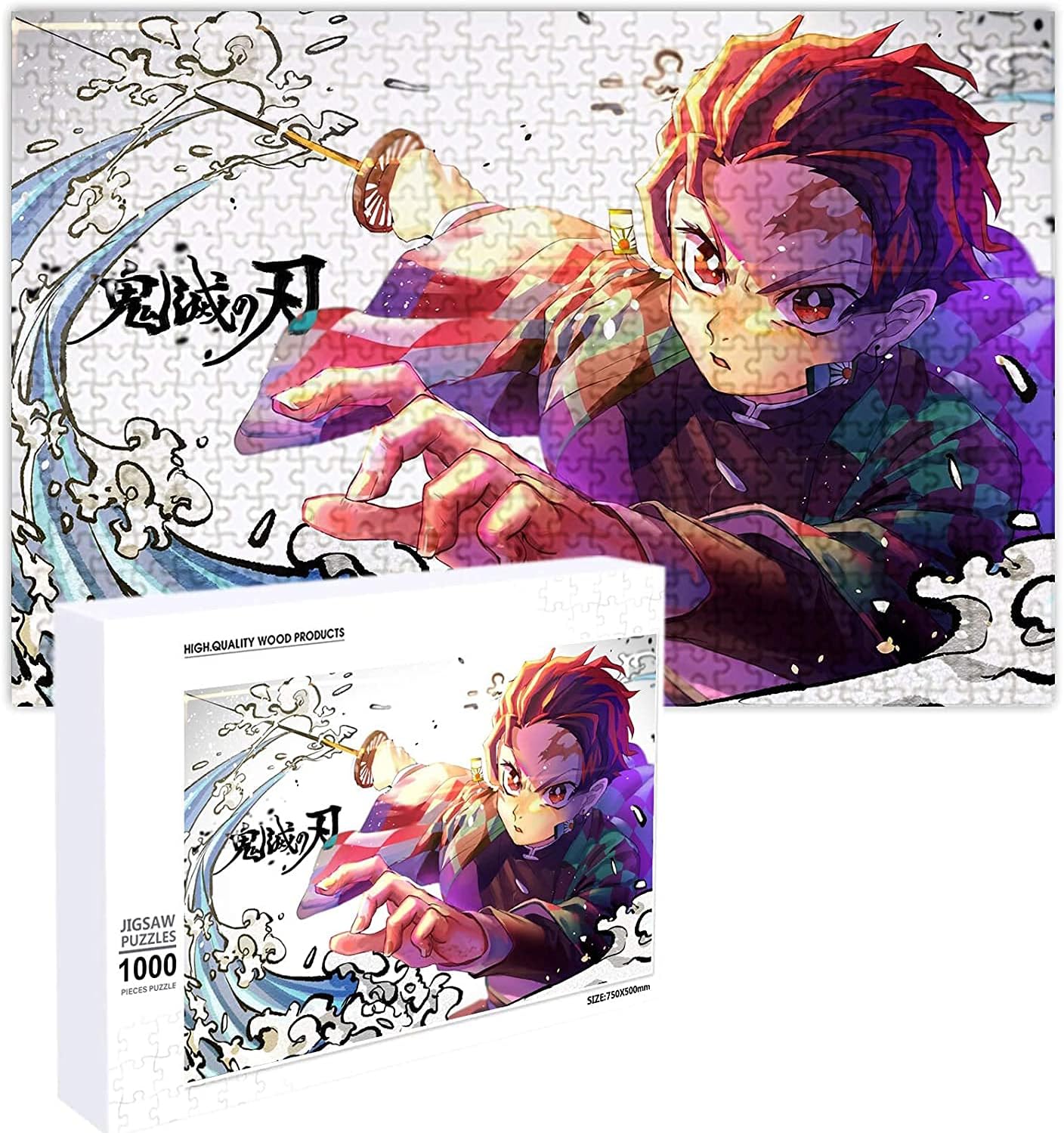 竈門炭治郎 木製パズル 鬼滅の刃 ジグソーパズル 1000ピース アニメ パズル 萌えグッズ 竈門炭治郎 木製パズル 鬼滅の刃 ジグソーパズル 1000ピース アニメ パズル 萌えグッズ