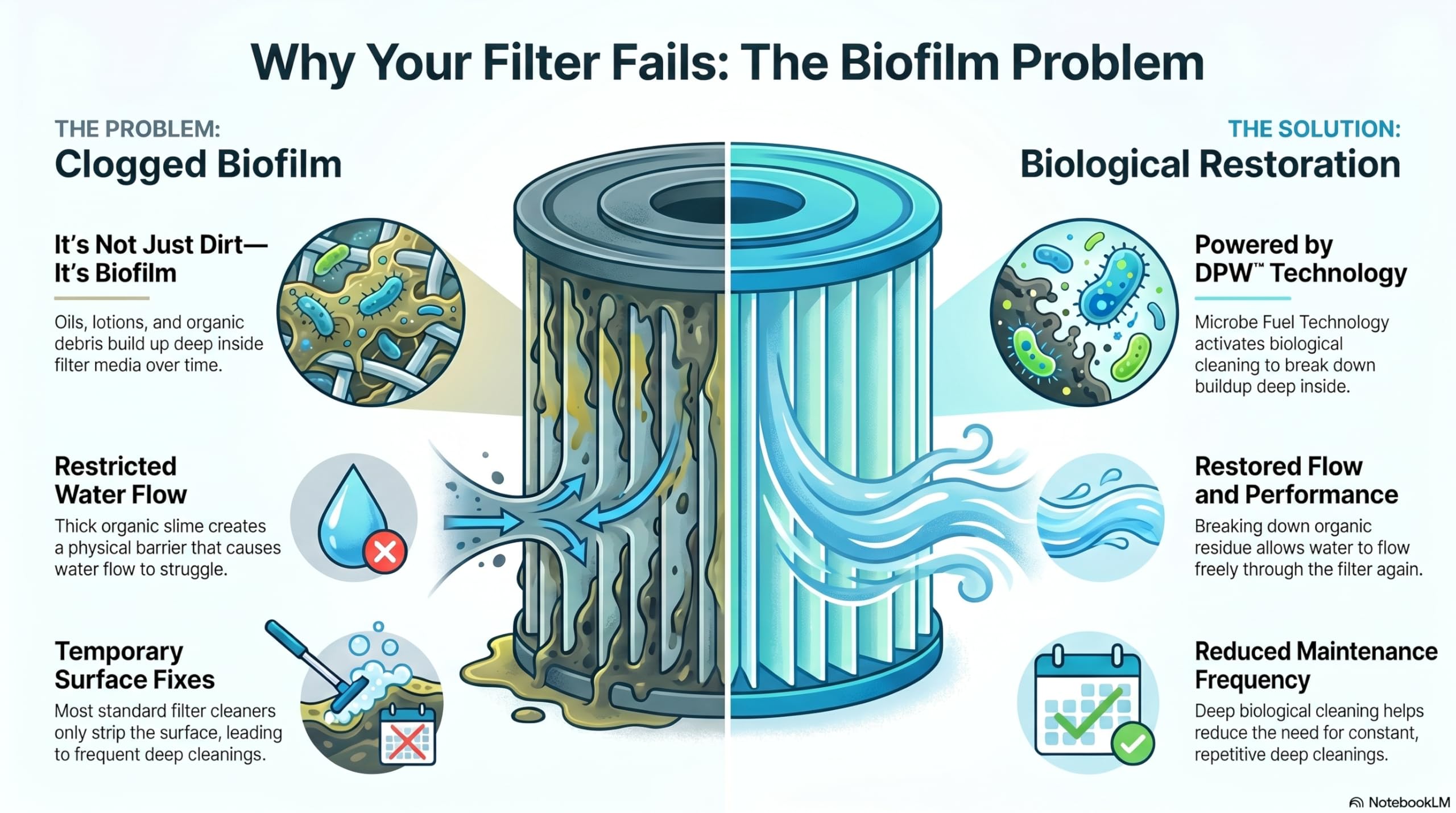 Bio-Pure Spa Filter & Pipe Cleaner – 3 in 1 Spa System Cleaner per impianti idraulici, pareti e filtri a cartuccia – Spurgo tubi, filtro profondo ammollo & spray Cleaner – Sviluppato dal Dr. Bernard