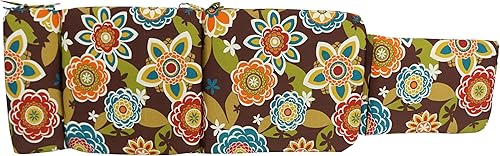 Miniatura 2 de Blazing Needles Steamer Deck - Cojín para tumbona al aire libre, color chocolate Annie