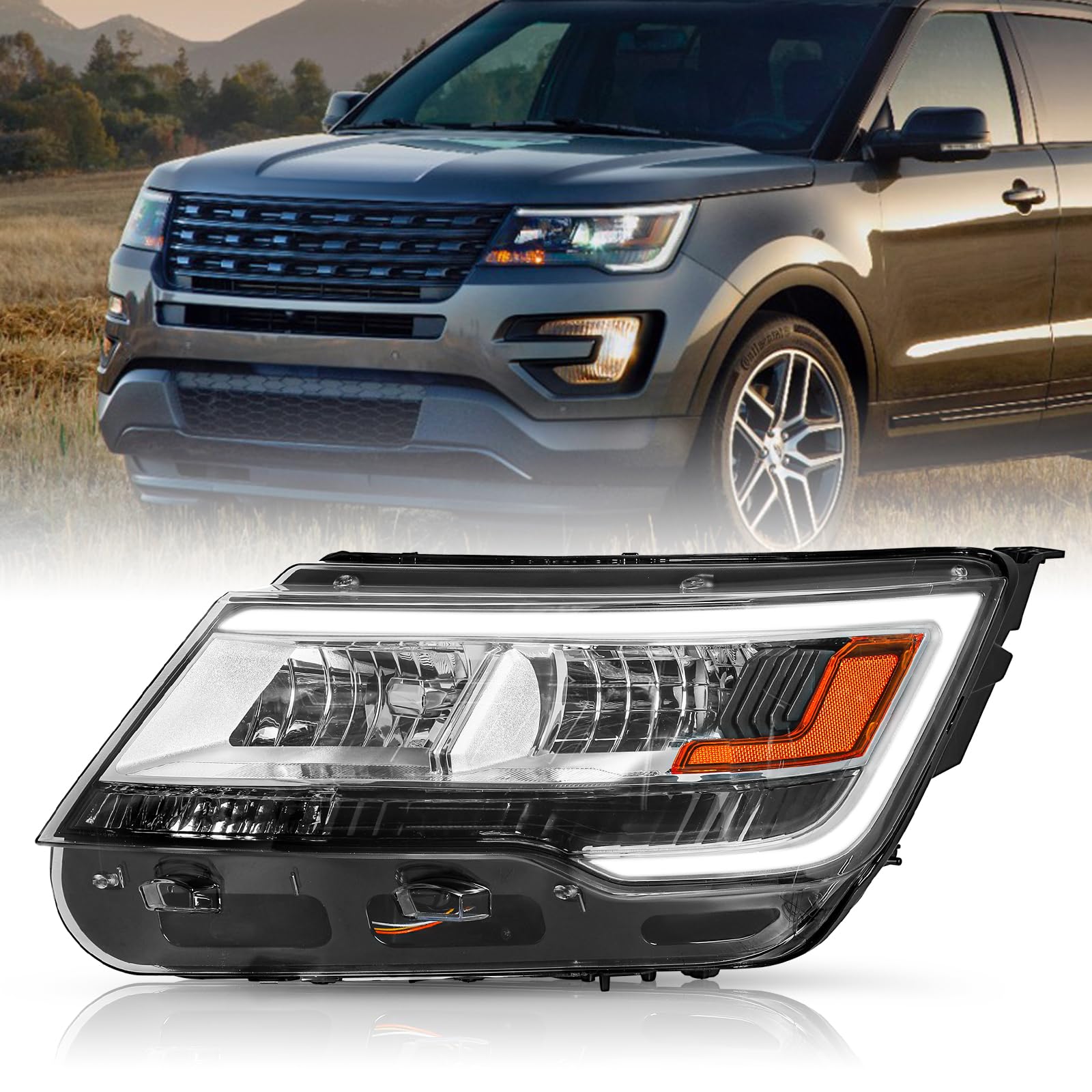 Amazon.com: TUSDAR Headlight Assembly for 2016 2017 2018 2019 Ford
