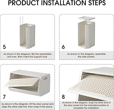 SunSettler Stackable Plastic Storage Bins with Foldable Design