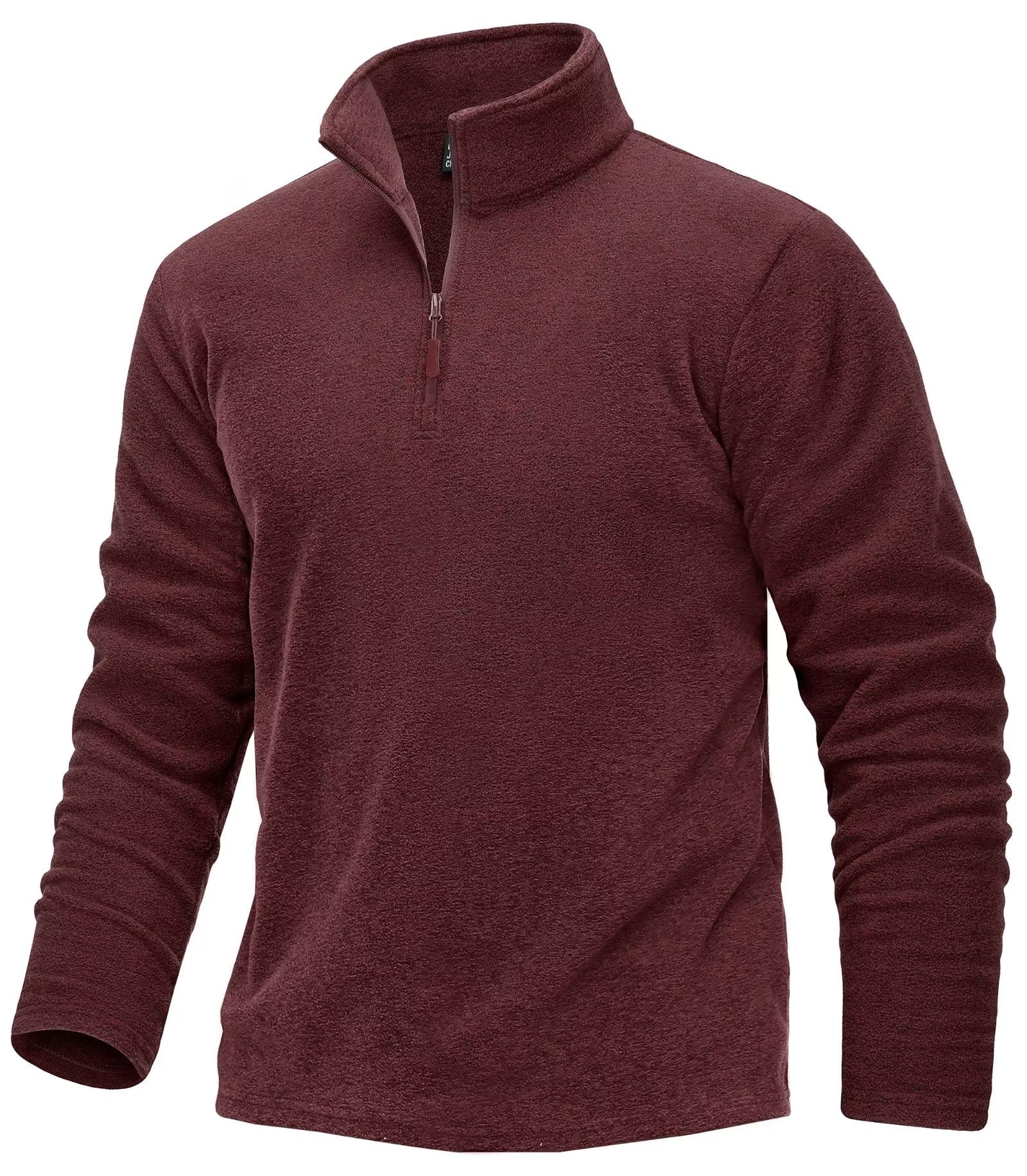 TACVASEN Mens Quarter Zip Sweatshirt Long Sleeve Pullover 1/4 Zip Up Golf Shirt for Men Winter Fleece Lined Thermal Sweater