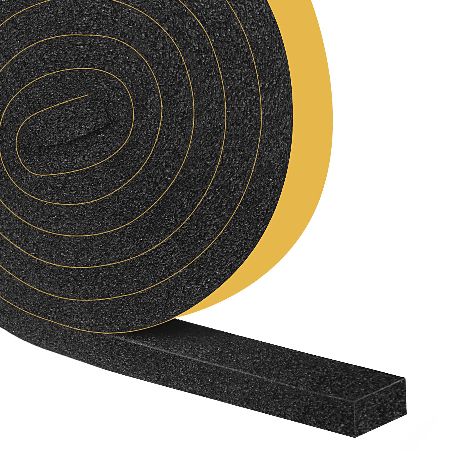 Open Cell AC Window Seal, Maximum Compression, Gap Blocker 1x1/2In