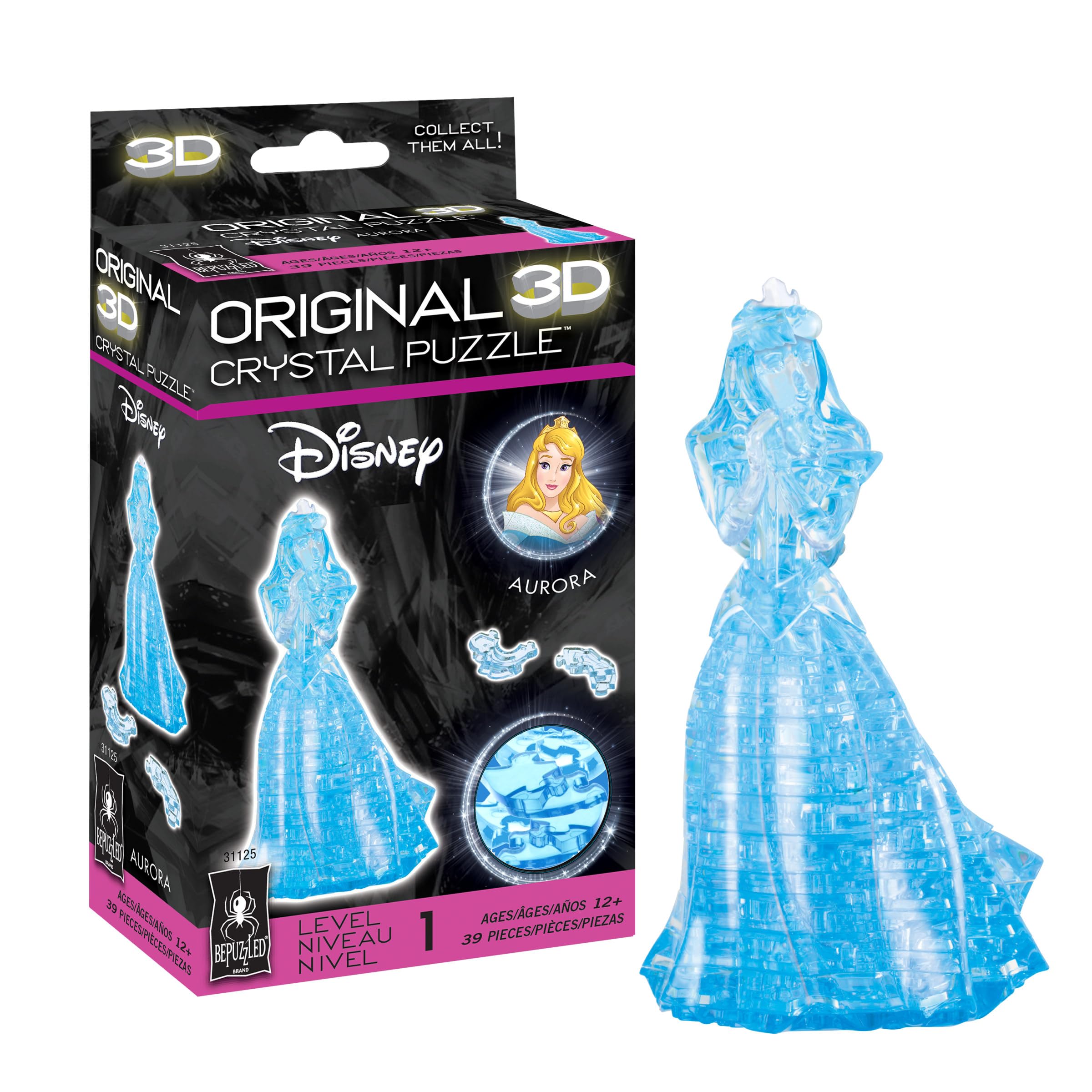 Amazon.com: BePuzzled | Disney Aurora Original 3D Crystal Puzzle