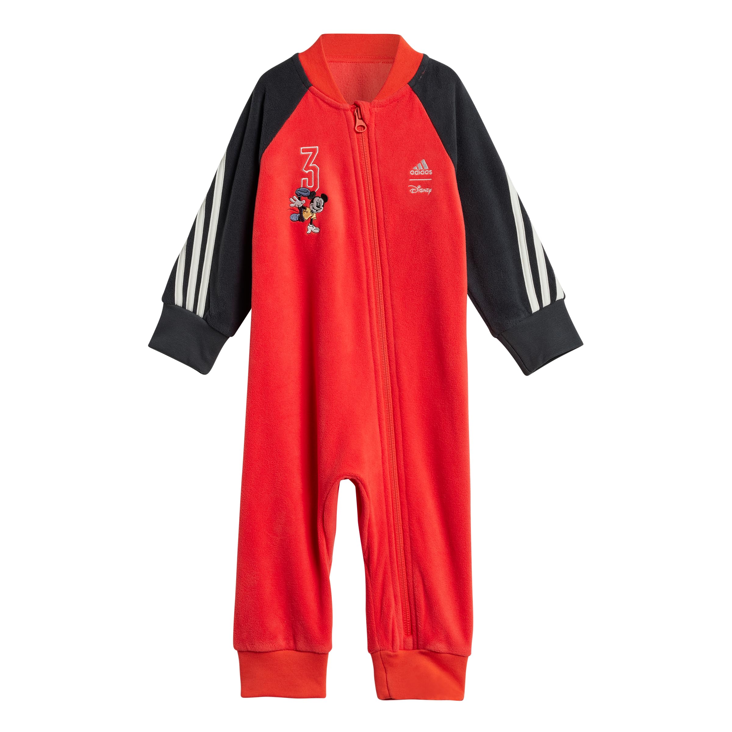 adidas Baby-Mädchen Disney Mickey Mouse Bodysuit Kleinkindschläfer, Hellrot/Carbon/gebrochenes Weiß, 4 Jahre